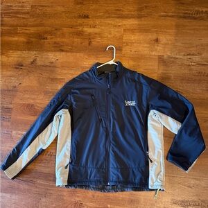 Samuel Adams Jacket Mens XL Full Zip Blue Promotional
